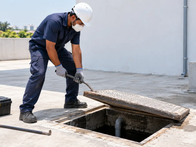 image 11 septic tank vs sewage tank cleaning technician outdoor