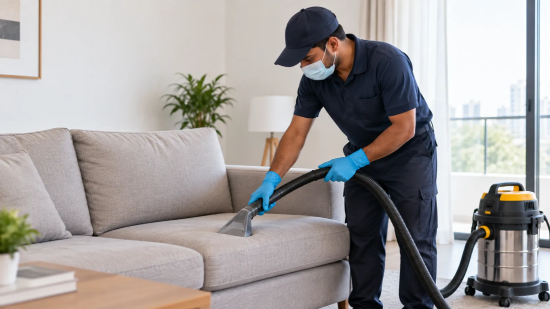 upholstery and carpet cleaning Dubai sofa vacuuming