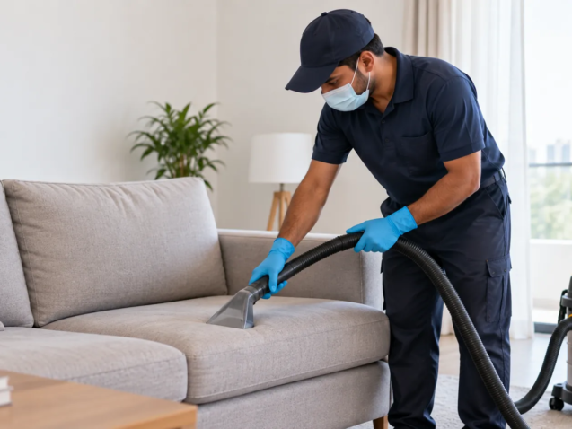 image 12 upholstery and carpet cleaning Dubai sofa vacuuming
